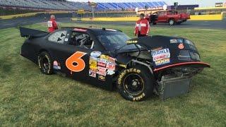 Crash at Charlotte Motor Speedway private testing.