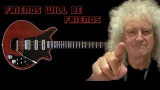 Friends will be friends guitar backing track Queen