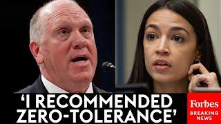 VIRAL MOMENT: Tom Homan—Trump's Border Czar Choice—Clashes With AOC Over Family Separations