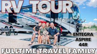 RV TOUR // Entegra Aspire 44R //Family of 4 Living FULL TIME in a 45 Foot Class A Motorhome