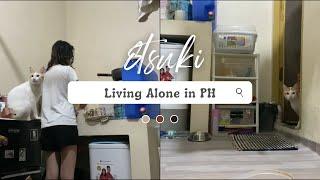 P4500/month small room apartment, living alone diaries, choosing yourself | silent vlog