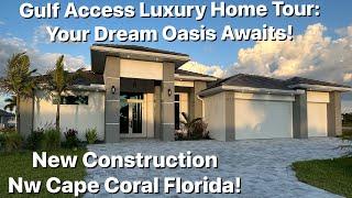 Gulf Access Luxury Home: New Construction Home For Sale In Nw Cape Coral Florida!