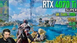 RTX 4070 Ti SUPER - God of War Ragnarök - Ultra / DLSS / FG / 3 resolutions!