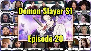 Demon Slayer Season 1 FULL Episode 20 Reaction Mashup | Kimetsu No Yaiba Mount Natagumo Arc