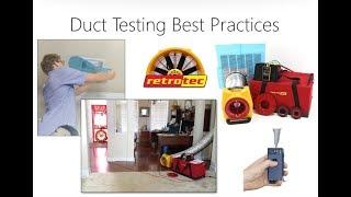 Duct Testing Best Practices