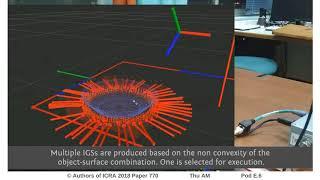 Grasping Flat Objects by Exploiting Non-Convexity of the Object and Support Surface