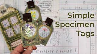 Simple Specimen Tags | Junk Journal Ephemera