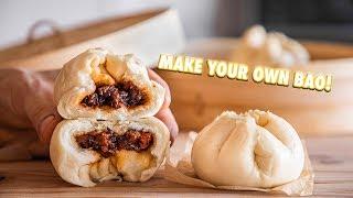 Easy Chinese BBQ Pork Steamed Buns (Bao)