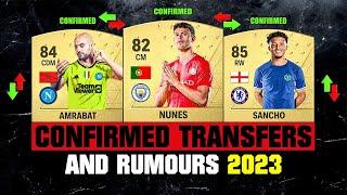 FIFA 24 | NEW CONFIRMED TRANSFERS & RUMOURS!  ft. Amrabat, Nunes, Sancho…