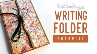 Writing Folder Tutorial | Autumn Forest Residents Crafting Printables Kit | Free Measurements