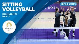  Sitting Volleyball Highlights | Day 5 | Paris 2024 Paralympic Games