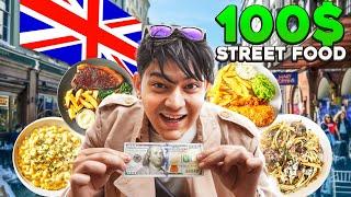 100$ Street Food challenge London (THIS WAS Expensive)