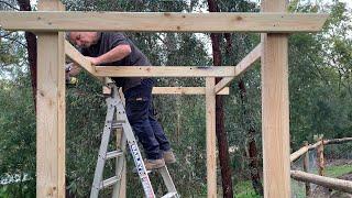 Building our Outdoor Garden Kitchen - Urban Vegetable Garden Build