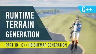 Unreal Engine 5 - Runtime Terrain Generation #10 - C++ Heightmap with 2D Perlin Noise