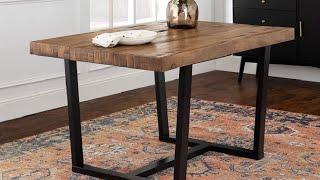 Walker Edison Andre Modern Solid Wood Dining Table Review