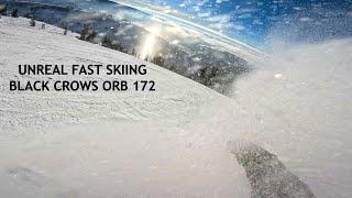 FAST GROOMER SKIING WITH THE BLACK CROWS ORB 172 SKI - SKI SESSIONS