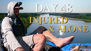 INJURED and ALONE - Day 48 SOLO CANOEING across CANADA - Season 2 - Episode 20