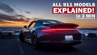 All 911 Models in 3 Minutes!! Understanding the Porsche 991.2 911 Range