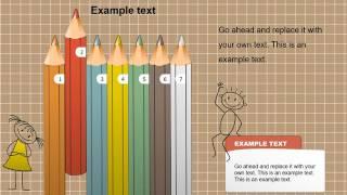 Colored Pencils PowerPoint shapes Presentation Templates - ImagineLayout