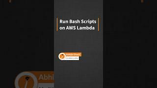 Run Bash Scripts on AWS Lambda | Create Lambda Function with a Custom Runtime