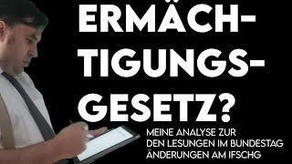 Ermächtigungsgesetz? Meine Analyse zu den heutigen Lesungen im BT zum IfSchG