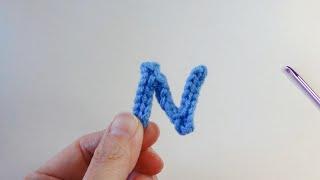 Crochet The Letter N | Easy Pattern | Step by Step Tutorial