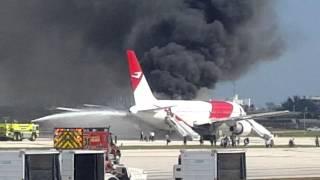 Dynamic Airline catches fire