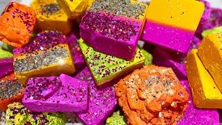 40 Dyed Blocks of BSN 🩷 | Gym Chalk ASMR | Thank You for 16k 
