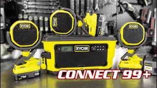 RYOBI PCL601 One+ 18V Verse LINK Bluetooth Speaker Review [Connect 100 Speakers]