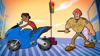 Chorr Police - Lovely Singh vs Anthony | The Bike Chase | Cartoon for kids