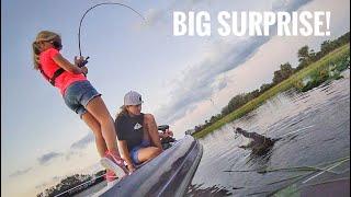 Little Girl with a BIG SURPRISE While Bass Fishing...With Teeth!