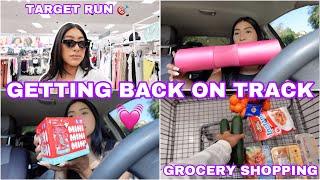 GETTING BACK ON TRACK  + GROCERY SHOPPING  + WHATS IN MY GYM BAG 🩷 *VLOG*