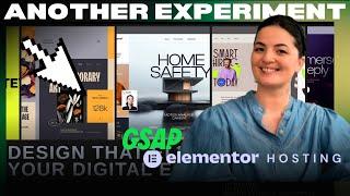 GSAP MINI PORTFOLIO ON ELEMENTOR HOSTING - Elementor Wordpress Tutorial Flex Container