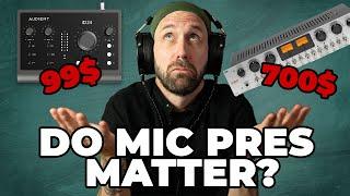 Three MIC PREAMPS compared! Can you hear the difference?