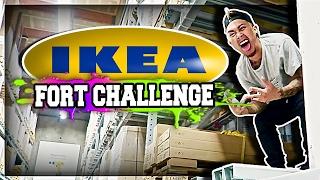 INSANE IKEA 24 HOUR FORT CHALLENGE!