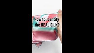 How to identify the genuine silk? #shorts #silk #test #fabric
