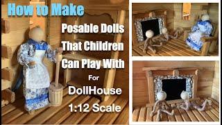How to Make DollHouse Dolls 1:12 Scale