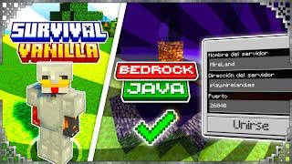  EL MEJOR SERVER SURVIVAL COMPLETO para MINECRAFT BEDROCK y JAVA +1.21 》 MIRELAND