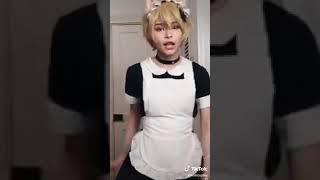 dude gets caught in cat girl maid outfit