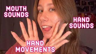 ASMR | mouth sounds, hand sounds, and hand movements (lofi)