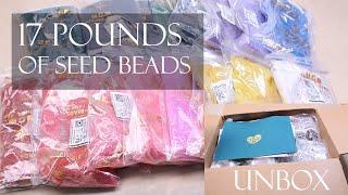 Seed bead unbox for bead and wire flowers from @FireMountainGems #Frenchbeadedflowers