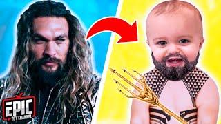 Aquaman Pretend Play "Baby Aquaman" and a Toy Hunt for Toys from the Aquaman Movie