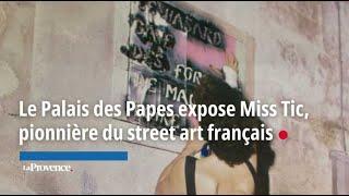 Le Palais des Papes expose Miss Tic, pionnière du street art français