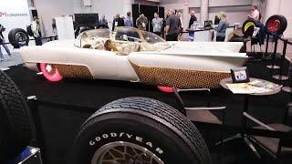 2024 SEMA Show Kelsey Tire Booth Featured the Golden Sahara II Custom Car Designed by George Barris