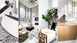 EXTREME LUXURY LIVINGROOM MAKEOVER : DECORATE MY NEW LIVINGROOM WITH ME | OMABELLETV