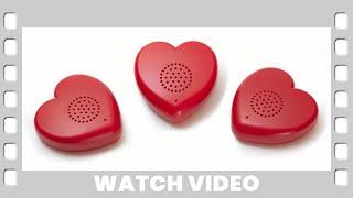 Voice Recordable Talking Hearts with 2 minutes recording time by Talking Products Ltd