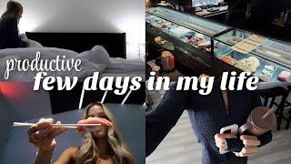 VLOG:Standing sushi bar, productive weekend, protein smoothie essentials, deep cleaning + errands!