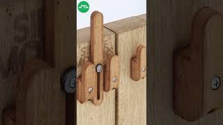 Wooden door latch #latch #lock #gate