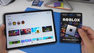 How to REDEEM ROBLOX GIFT CARD ON iPad (EASY METHOD)