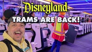 The Disneyland Trams are back! | Full ride + update on walking in